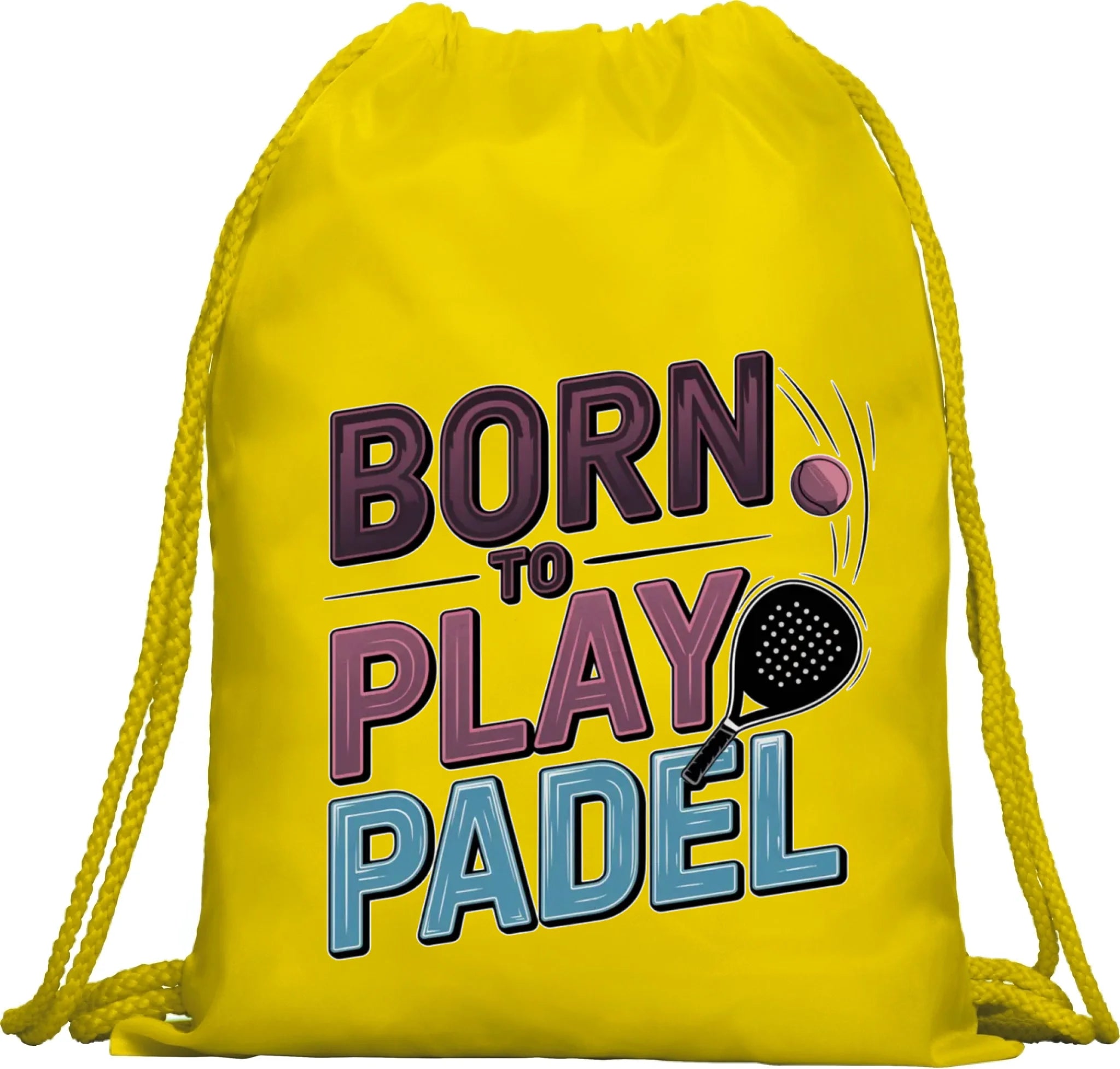BATOH nebo TAŠKA s motivem PADEL (výběr z 18+ potisků) Multifunkční batoh KAGU žlutá 35x45 cm