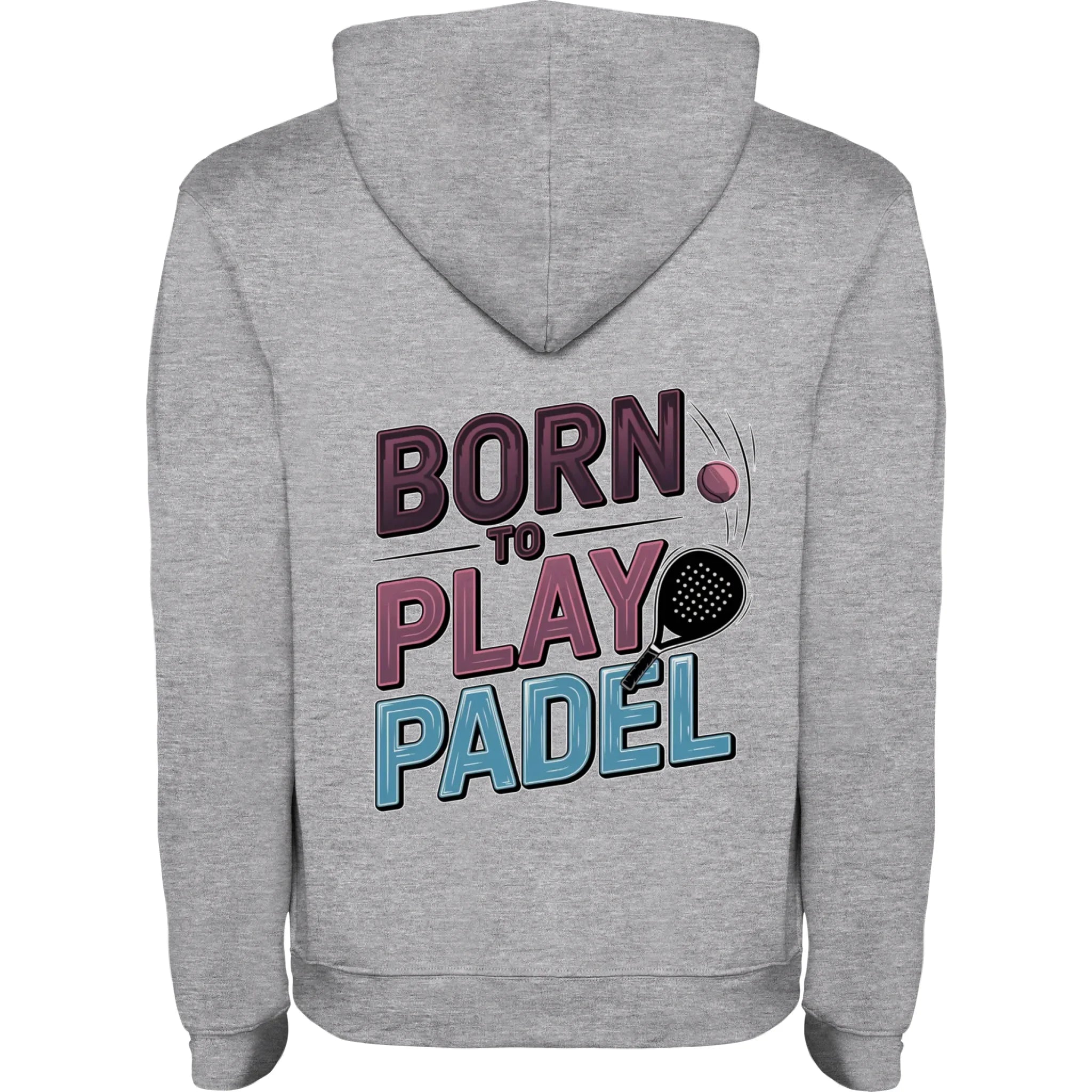 DĚTSKÁ MIKINA S KAPUCÍ s motivem PADEL (výběr z 18+ potisků) potisk jen na záda dětská mikina urban Melír černá