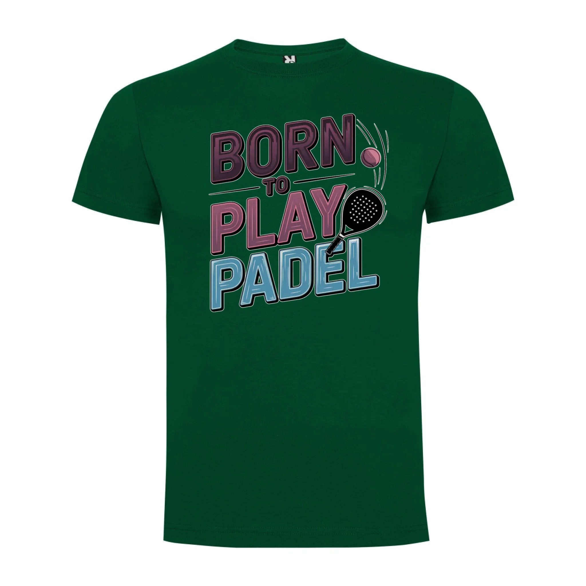 CHLAPECKÉ TRIČKO s motivem PADEL (výběr z 18+ potisků) potisk jen dopředu chlapecké DOGO Tmavě zelená