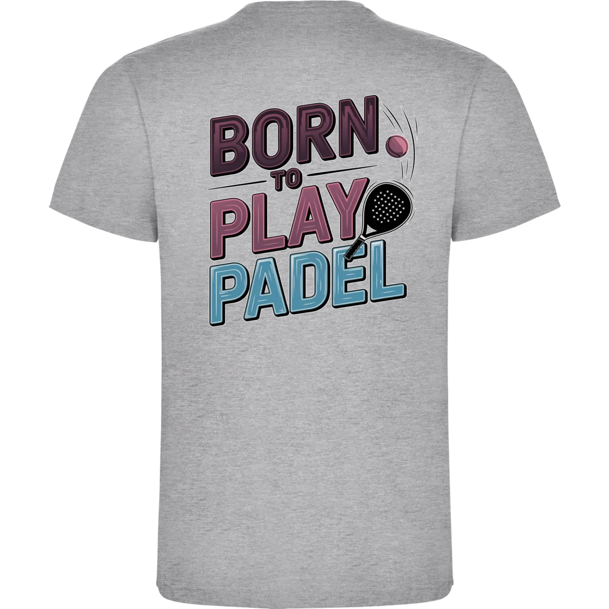 CHLAPECKÉ TRIČKO s motivem PADEL (výběr z 18+ potisků) potisk jen na záda chlapecké DOGO Melír