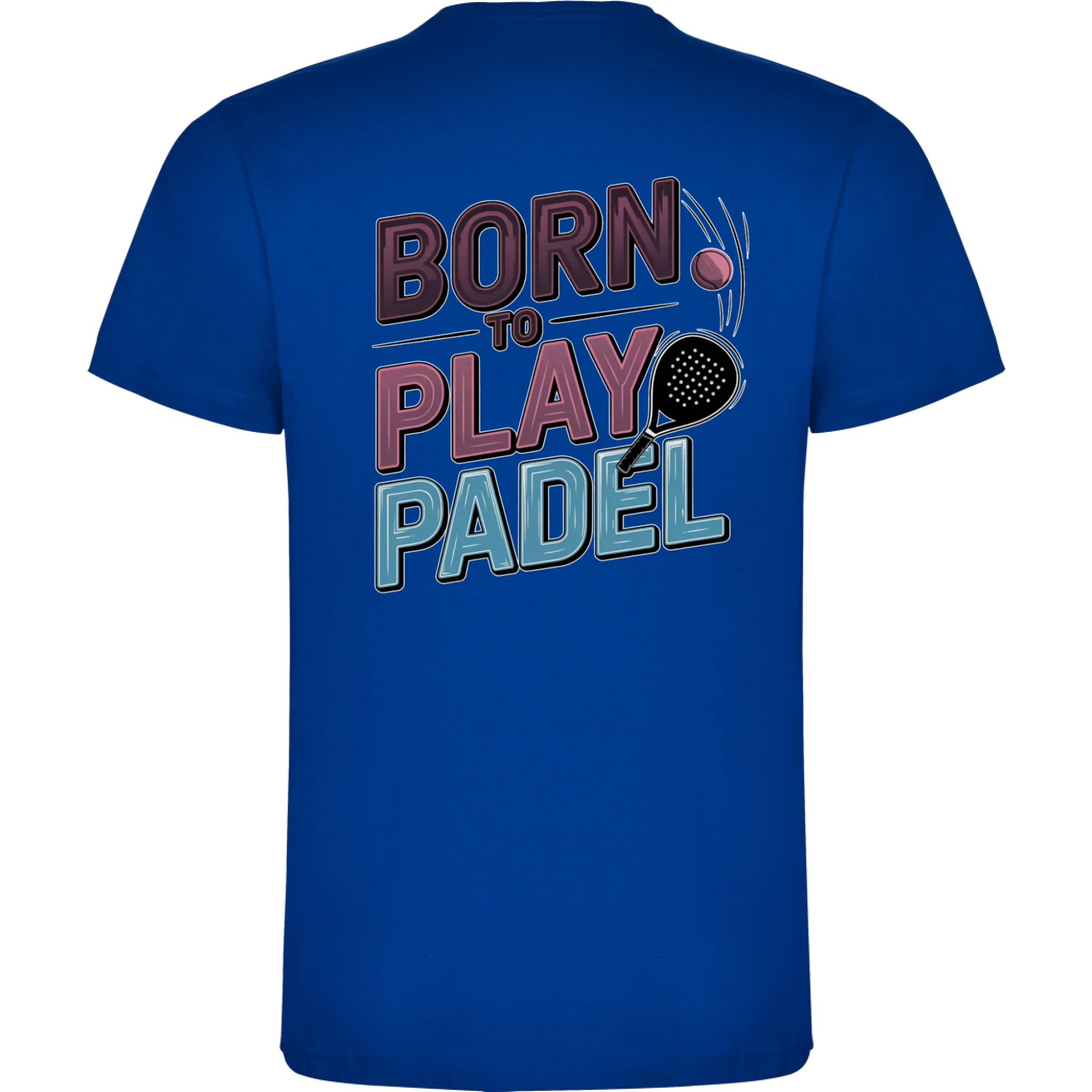 CHLAPECKÉ TRIČKO s motivem PADEL (výběr z 18+ potisků) potisk jen na záda chlapecké DOGO Modrá