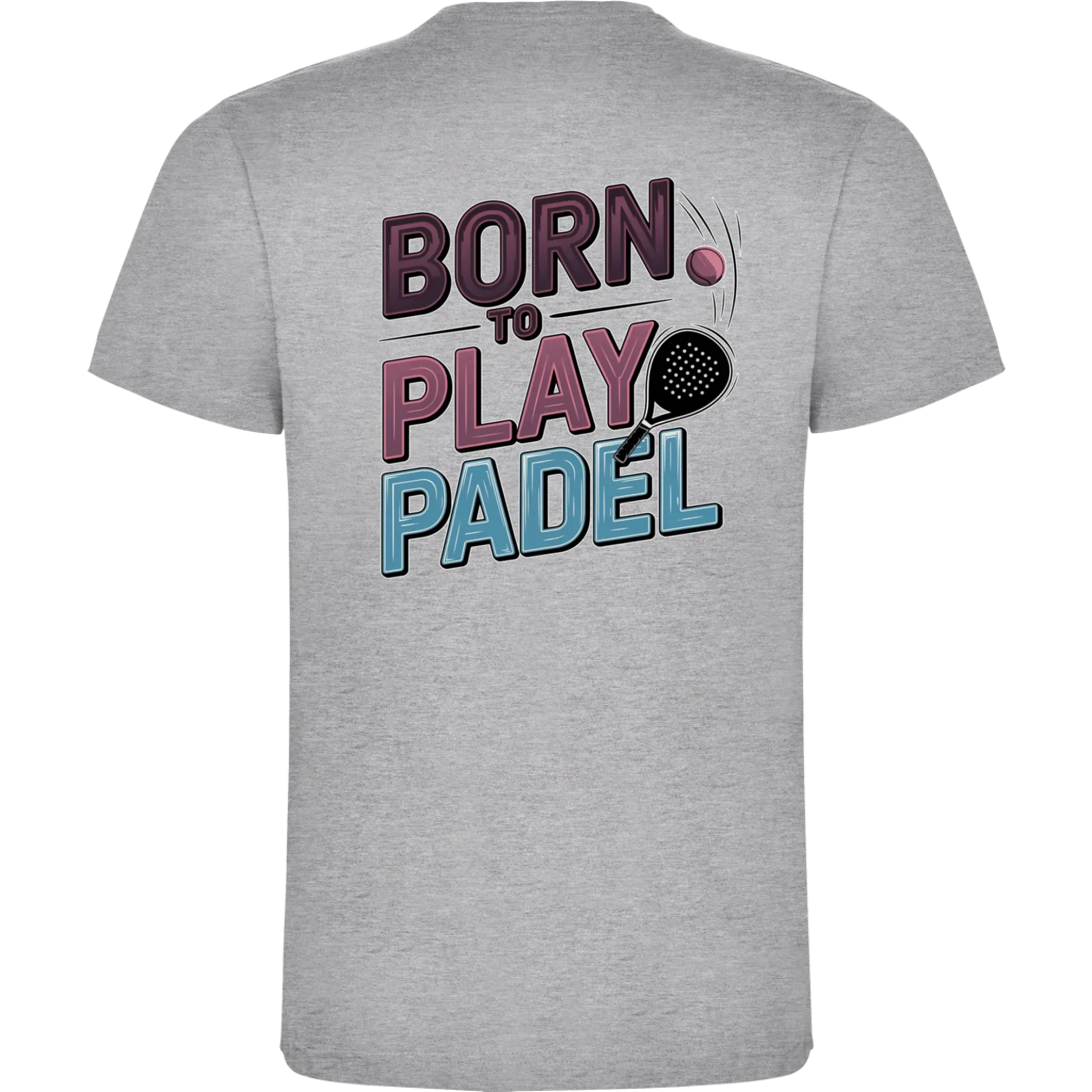 PÁNSKÉ TRIČKO s motivem PADEL (výběr z 18+ potisků) potisk jen na záda pánské DOGO Melír