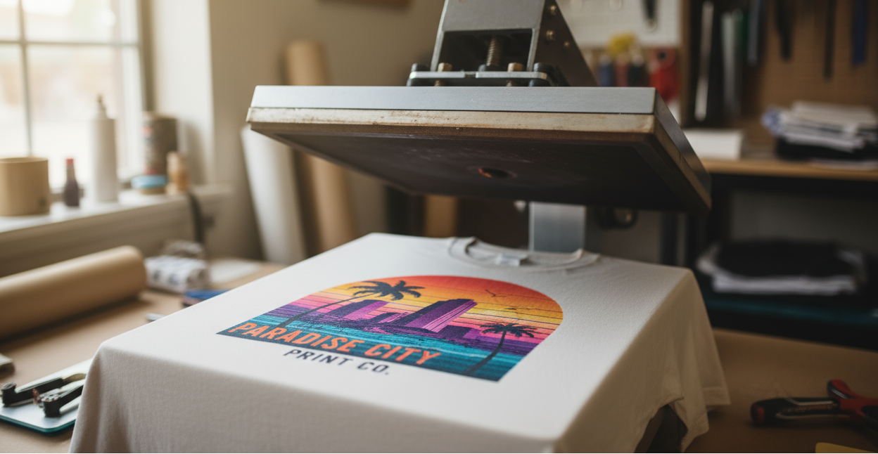 foto termolisu s potisknutým tričkem lehce rozostřený