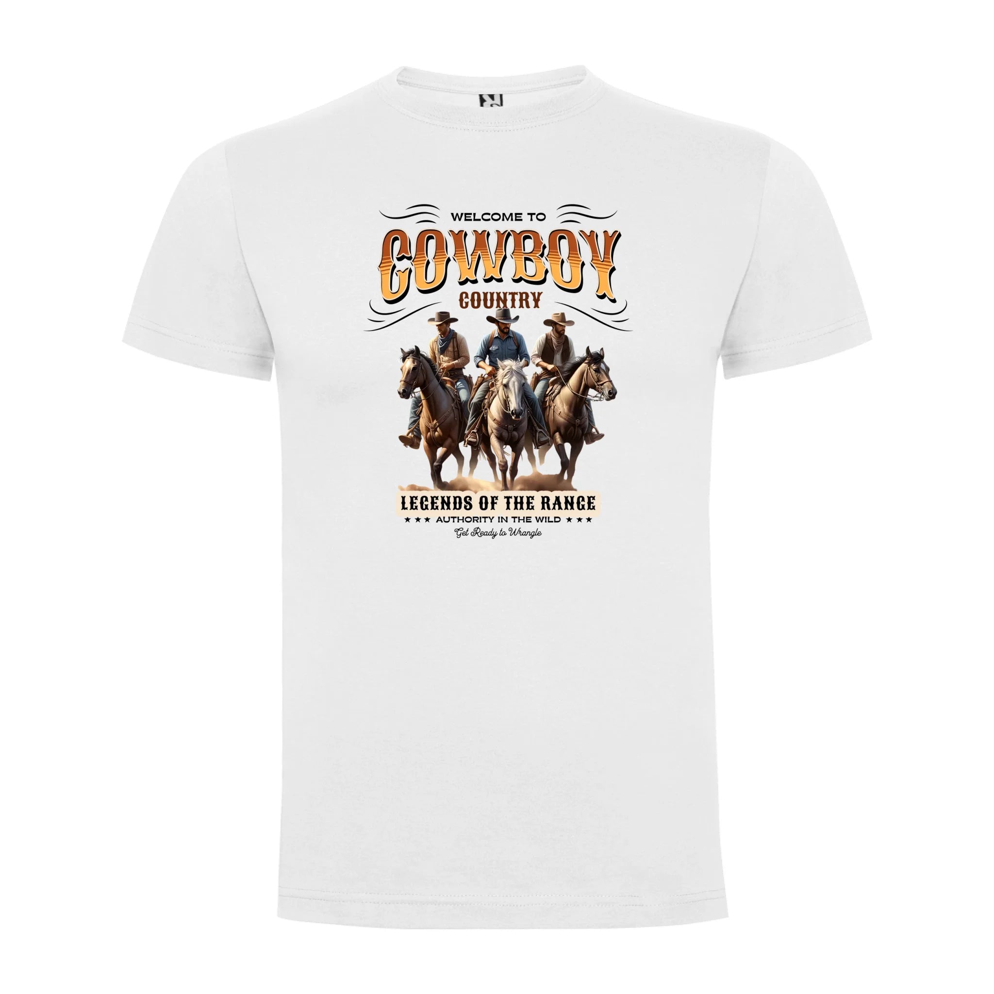 COWBOY 2 MOTIVY chlapecké tričko potisk jen dopředu chlapecké DOGO Bílá